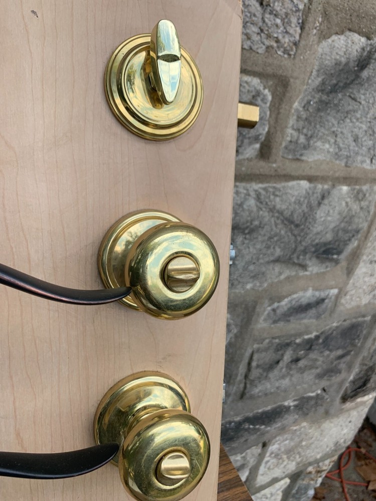 Kwik Set 3 Pack Main Front Entry Locking Keyed Dead Bolt Privacy & Hall & Closet