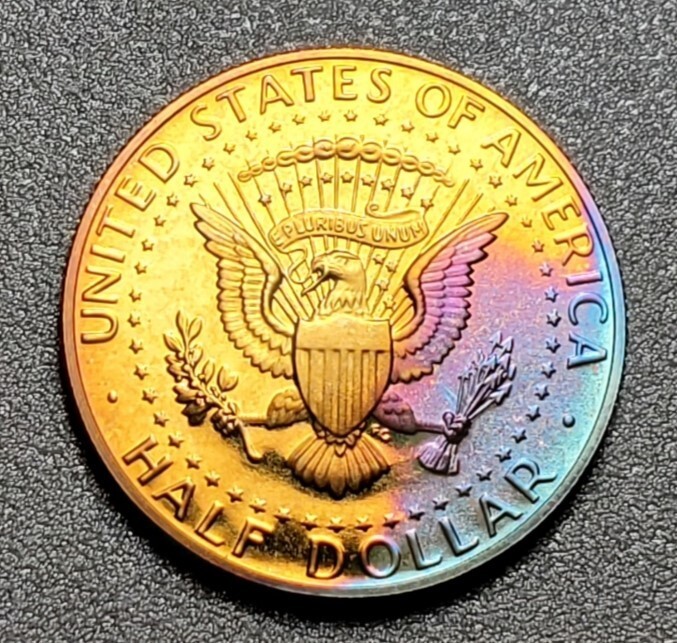 TONED 2005 S KENNEDY HALF DOLLAR CLAD PROOF UNC #P853