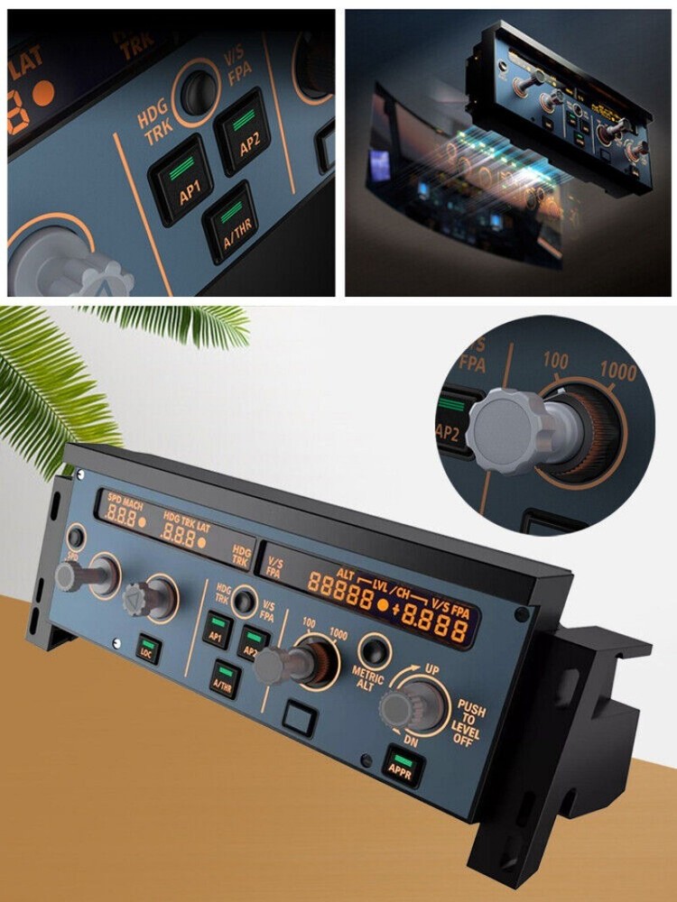 A320 FCU Flight Control Unit Panel X-Plane MSFS2020 Game Simulator 2 Model SET