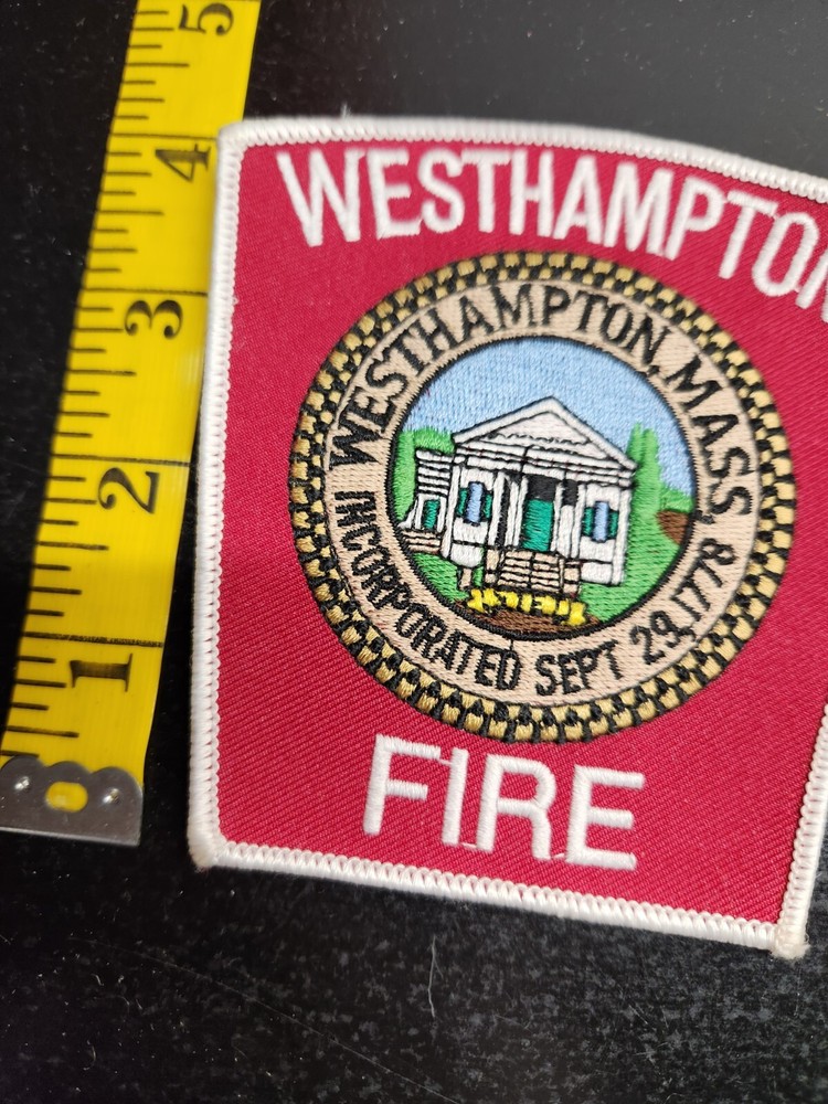 Vintage Westhampton Massachusetts Fire Department Shoulder Patch