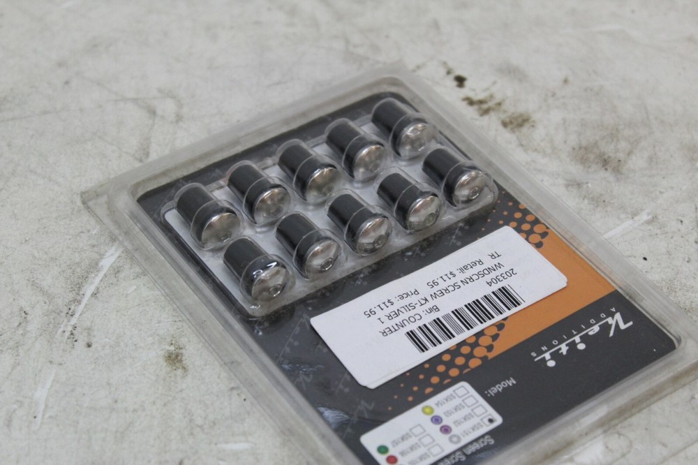 Keiti - SSK151-SILVER - Windscreen Screw Kit, Silver