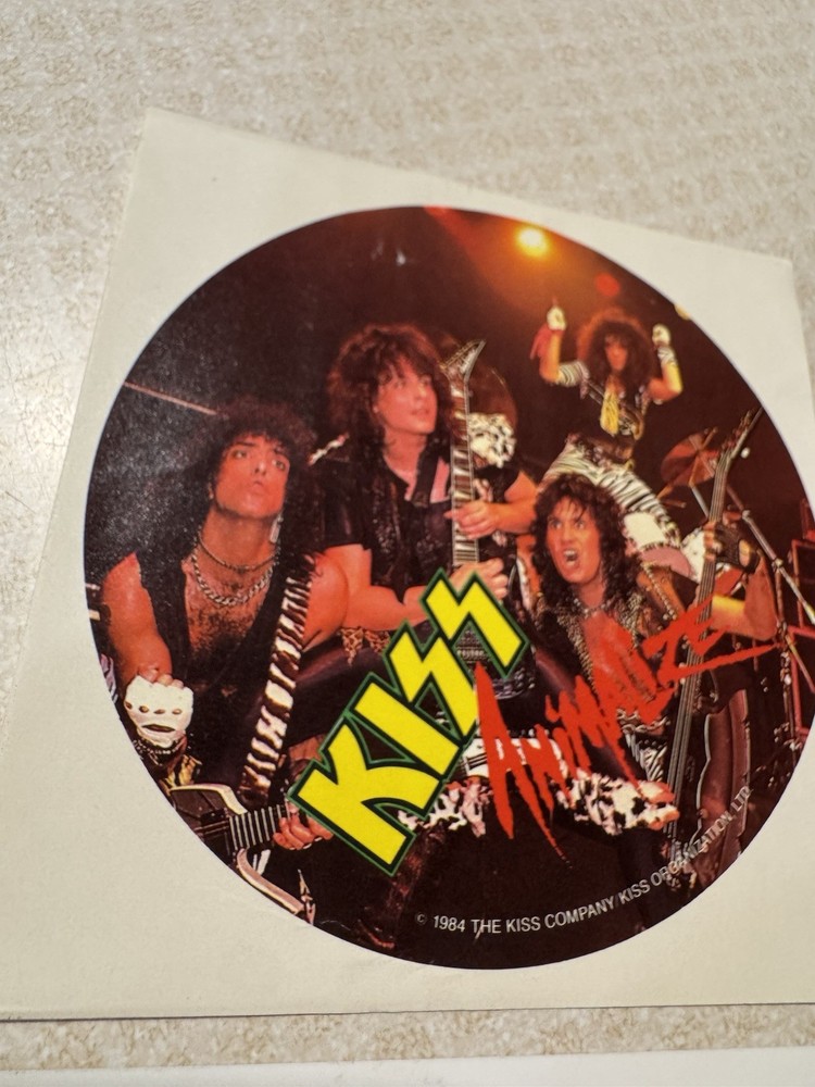 Kiss Animalize Patch Photo Sticker Lot Vintage Mark St John 1984 Rare Eric Carr