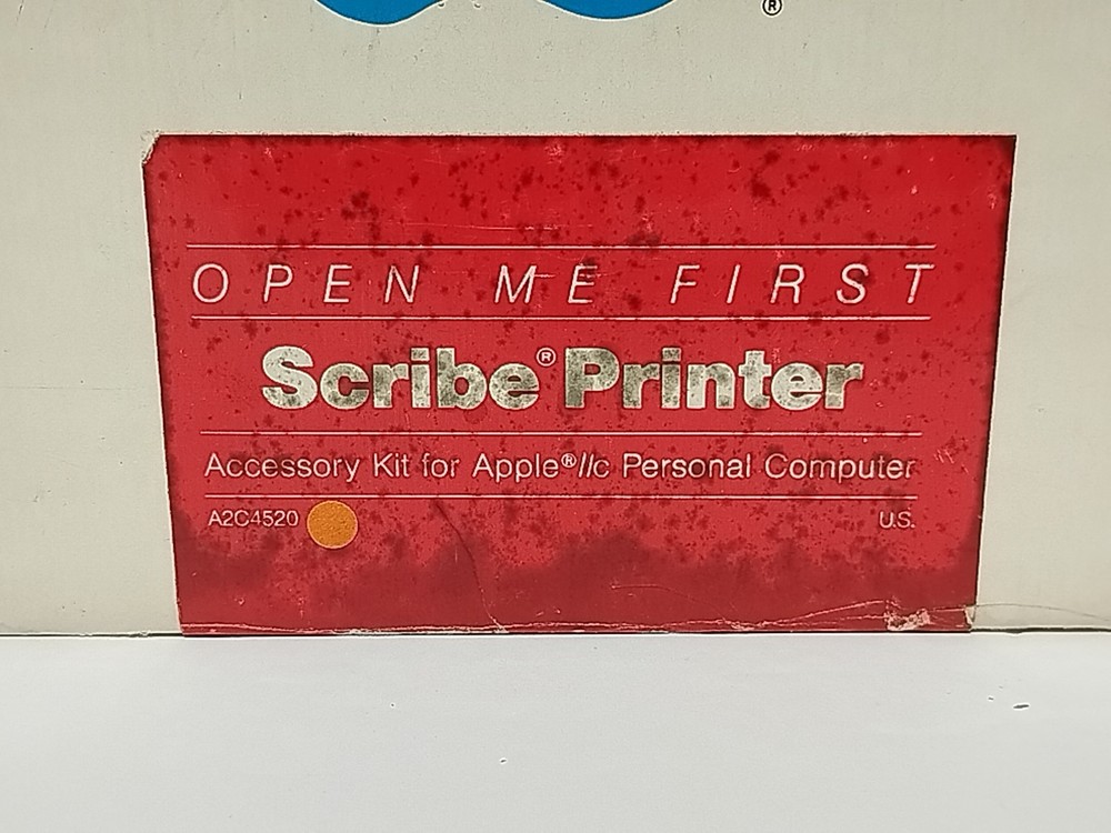 Vintage Apple IIc Scribe Printer Accessory Kit A2C4520 - READ a3