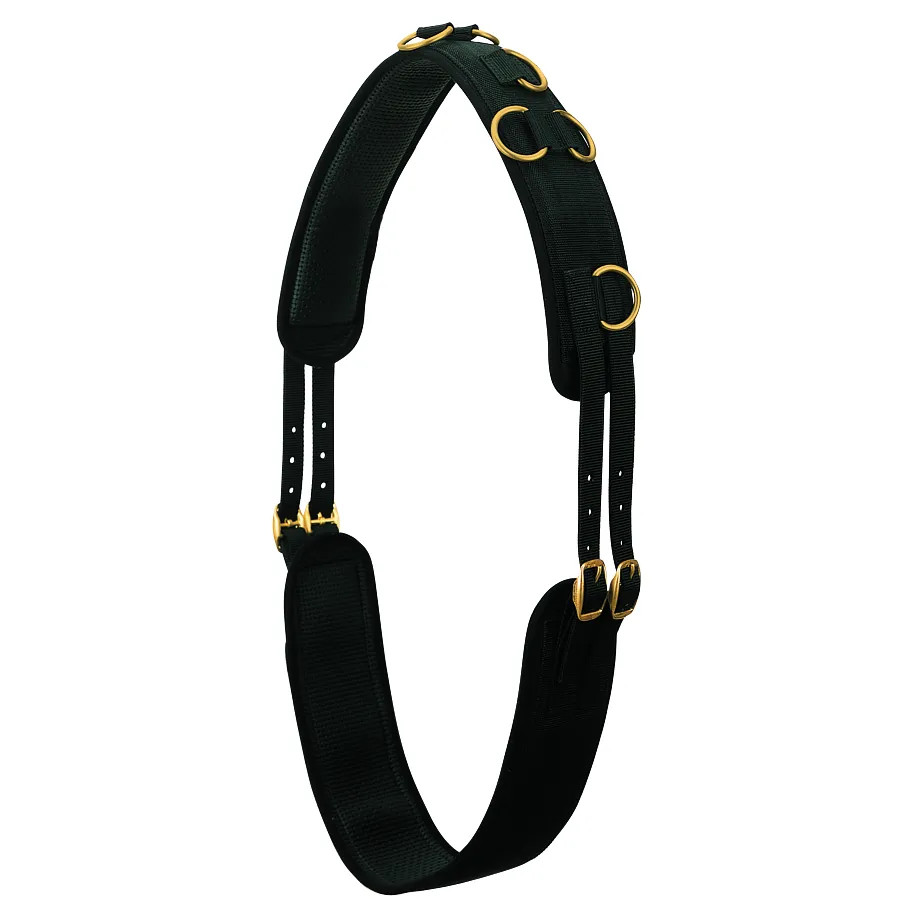 Weaver Leather Neoprene Training Surcingle with Brass-Plated Dee Rings -