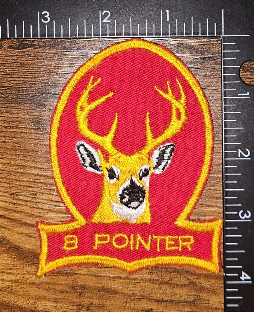 8 Pointer Vintage Buck Hunting Deer Hunt Patch