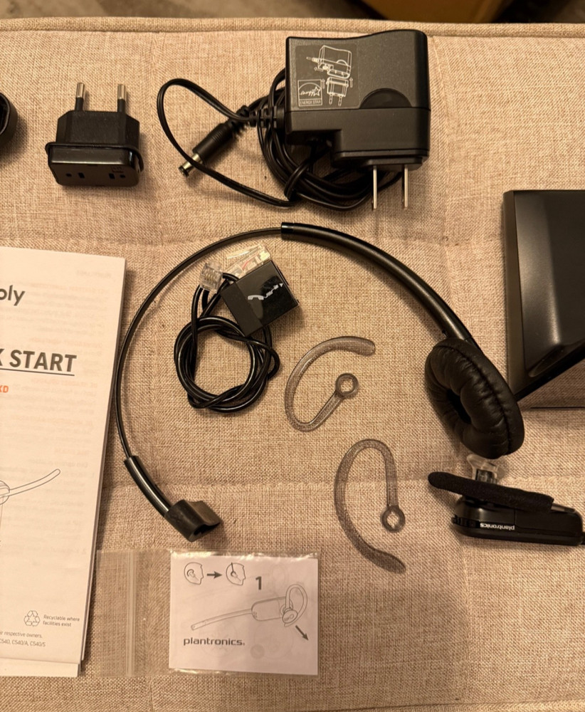 PLANTRONICS Poly CS540 Wireless DECT2 Headset Black,