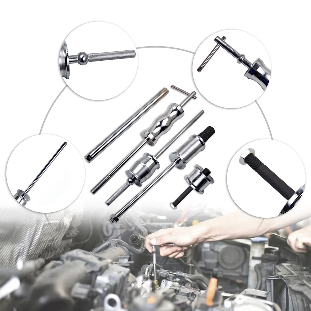 Auto Truck Diesel Injector Extractor Slide Hammer Puller Adapter Tool Kit 40PC