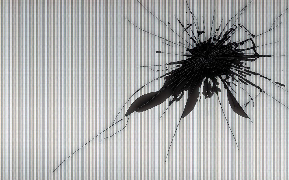 Cracked Broken LCD Screen For Recycle Single 35