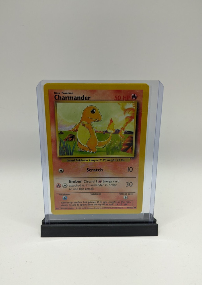 Trading Card Holder Upright Display - 5 Pack Black