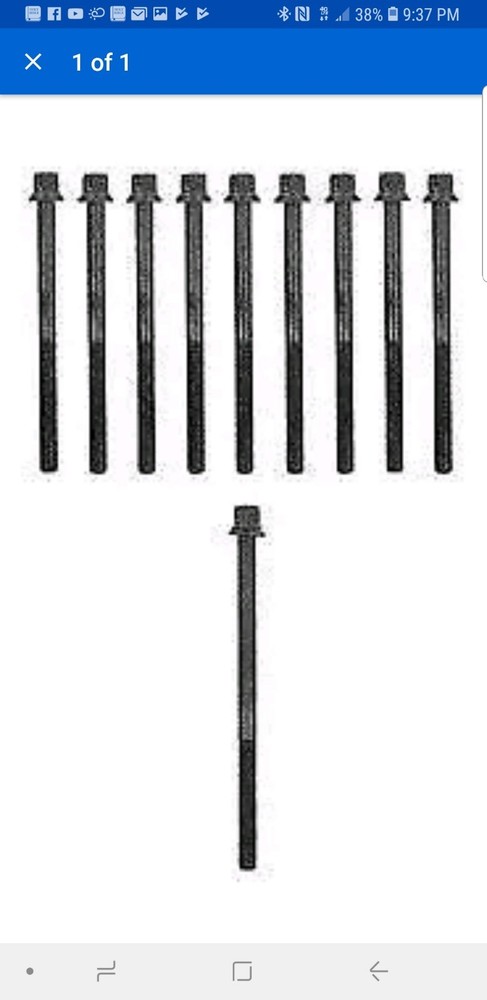 Fel-Pro ES71329 Stretch Head Bolt Set