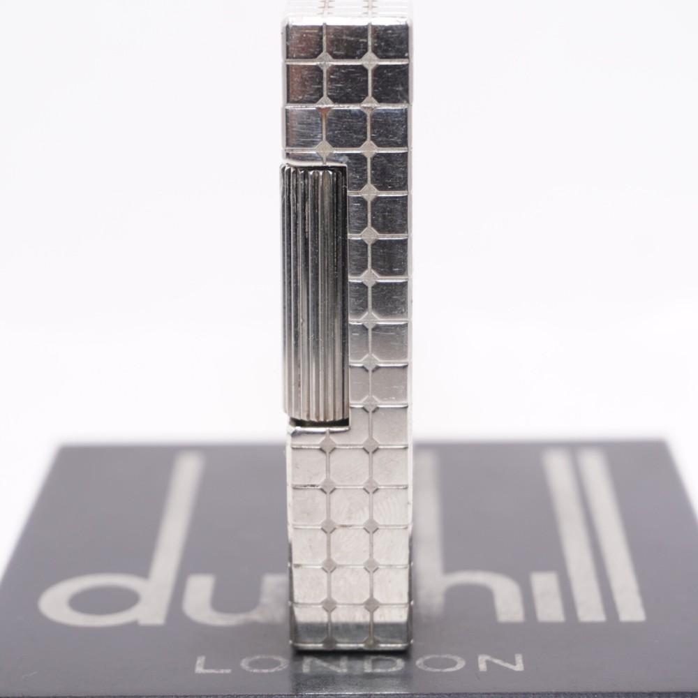 Dunhill Lighter Silver Pave Pattern with Accessories - Ultrasonically Cleaned