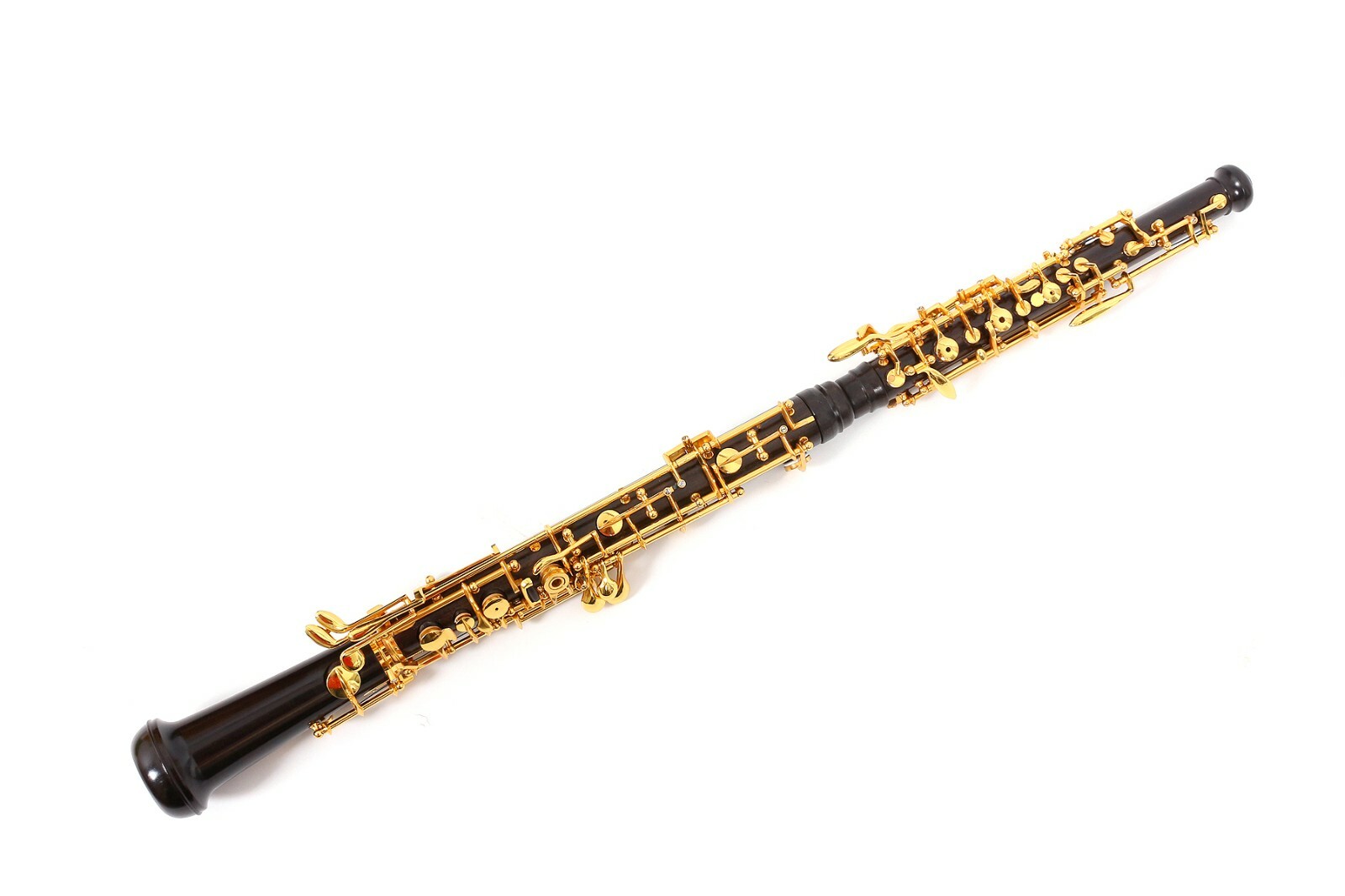 New Oboe Professional Ebony wood C key left F Resonance Golden plated key