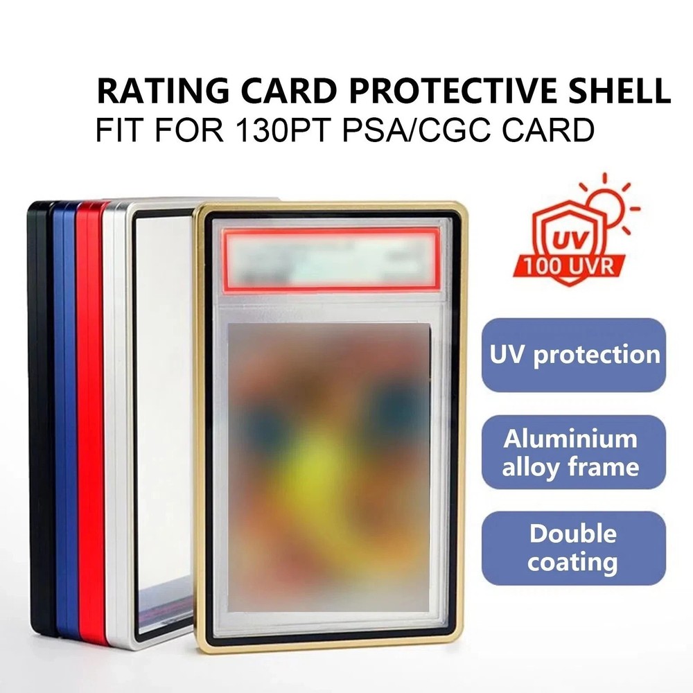 Trading Graded Card Protector Stackable Magnetic Storage Case for PSA Slab 130PT