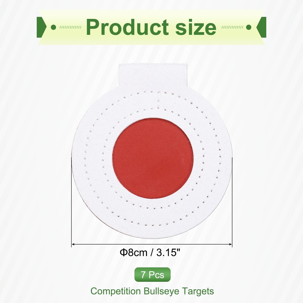 7Pcs Microfiber Bullseye Targets for Shooting Practice 8cm