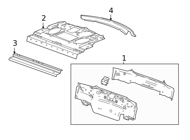 Genuine GM Pkg Tray Panel 13324452
