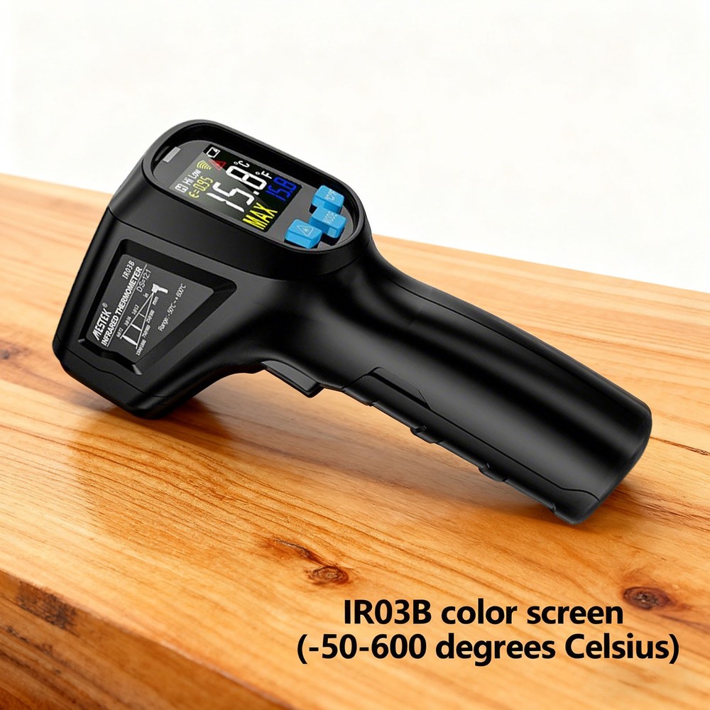 Digital Infrared Thermometer -50-600℃ Humidity ℃ ℉ Unit Temperature Meter