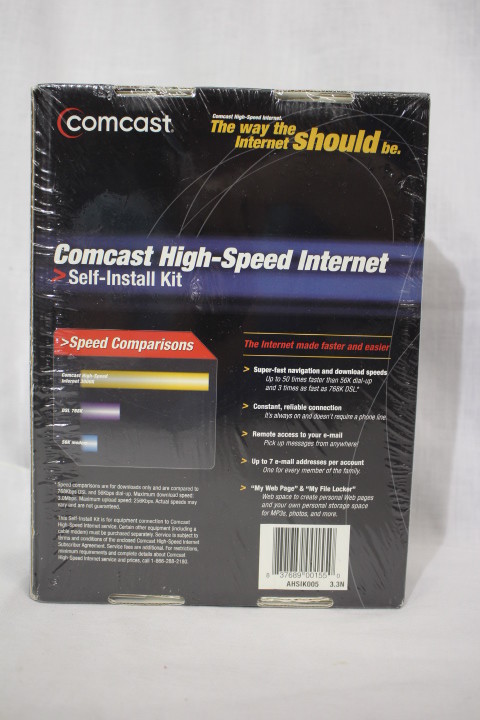 Comcast High Speed Internet Self Install Kit #AHSIK005 - FACTORY SEALED!