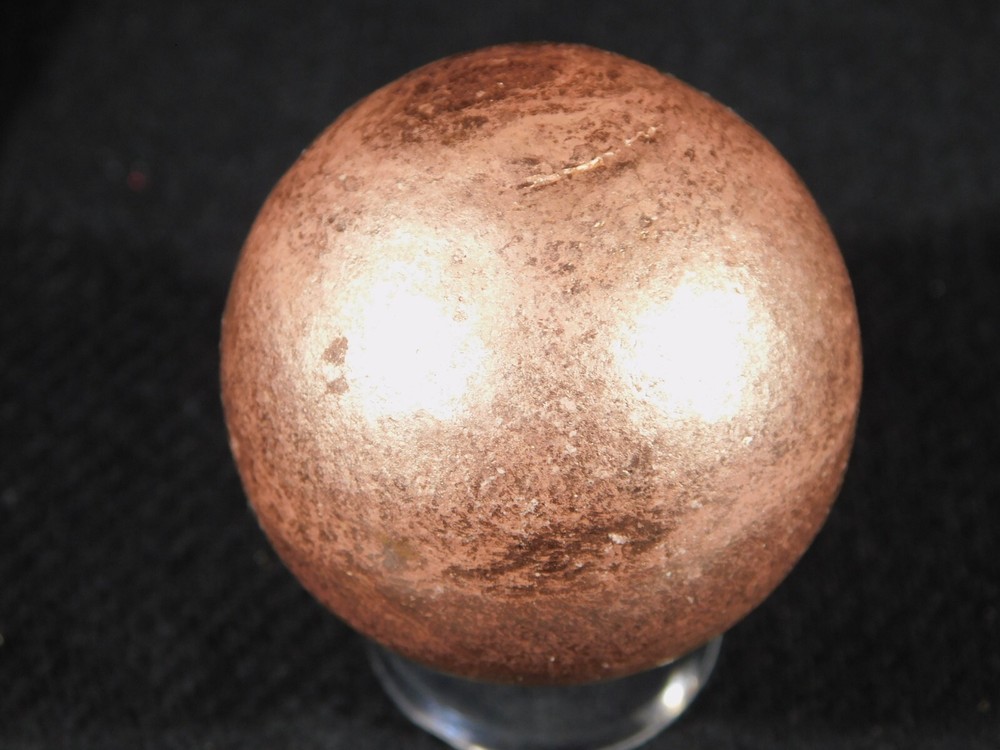 Larger! Super Heavy SOLID COPPER Sphere From Michigan 286gr