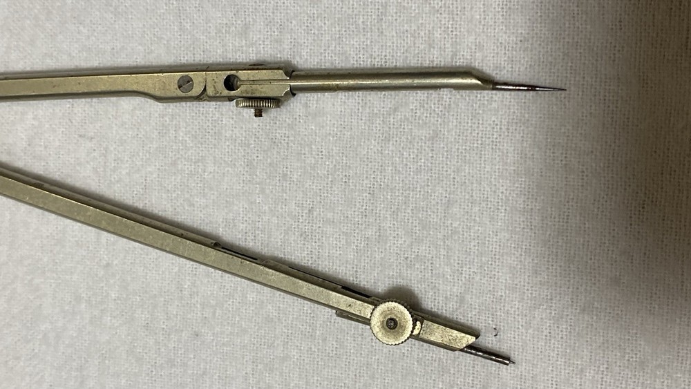 Vintage Metal Drafting Compass Drawing Tool Dietzgen Germany