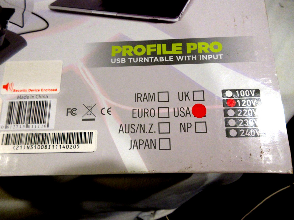 ION Profile Pro USB Connect Turn Table New in Box-Sealed