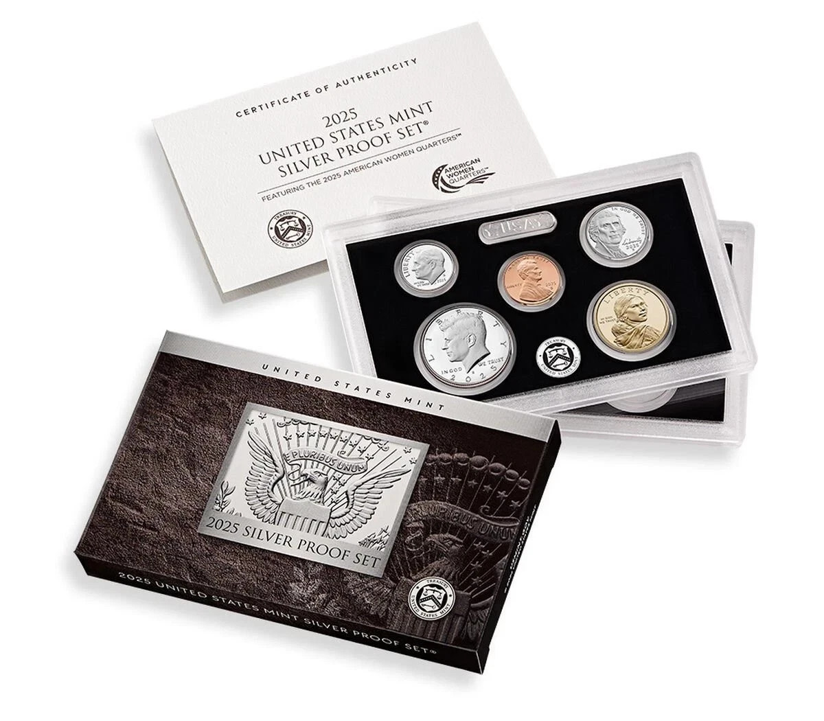 2025 S Silver Proof Set United States Mint with Box and COA