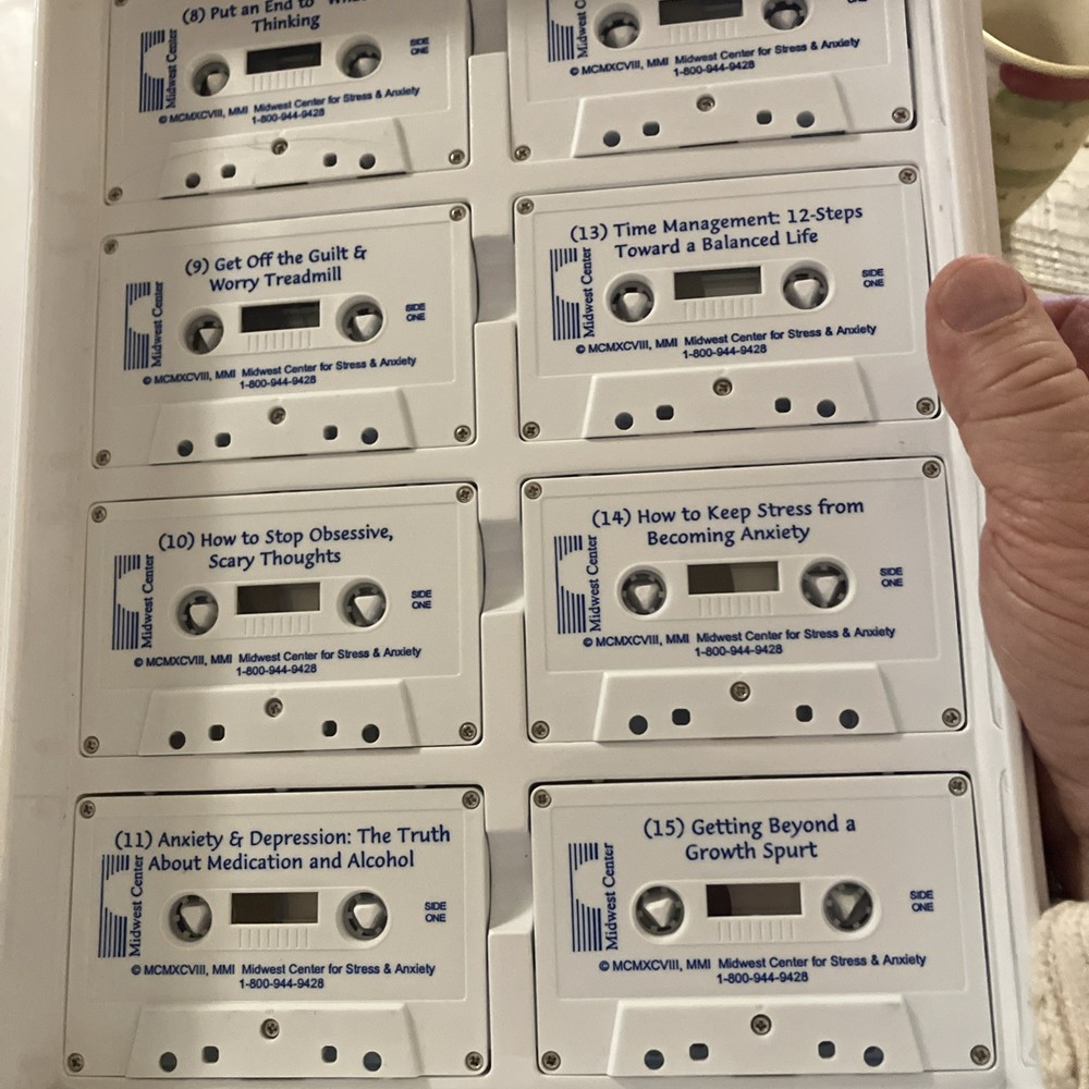 2002 Attacking Anxiety & Depression 16 Cassettes And Booklets Kit