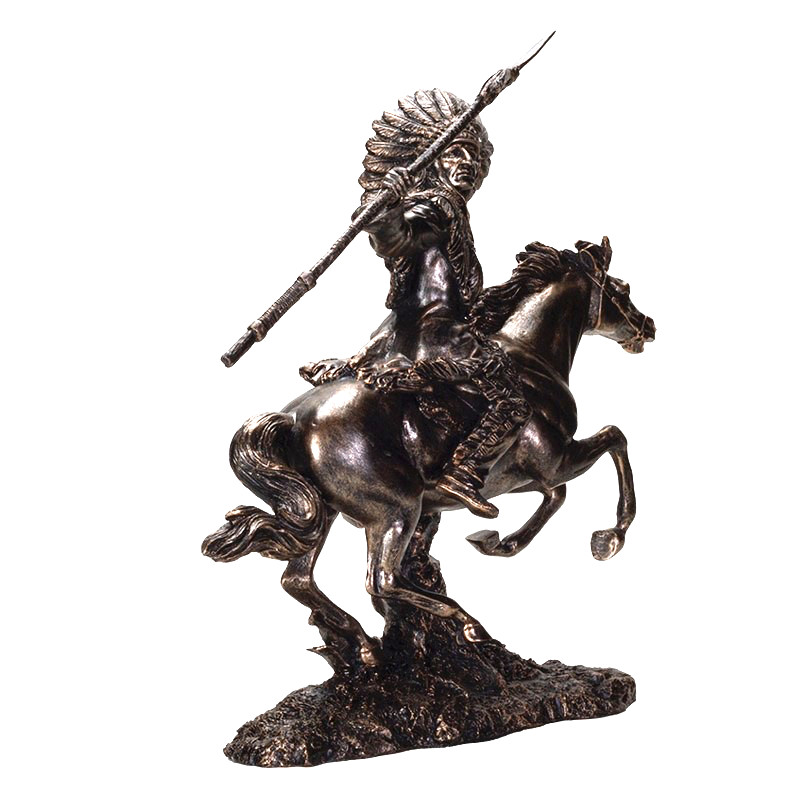 INDIAN RIDING HORSE WITH SPEAR