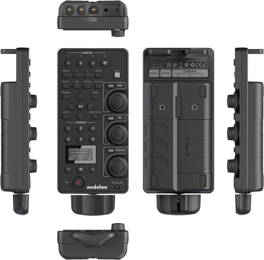 Updated Wireless/Wired Camera Remote Control for Sony & Canon – Focus, Iris,Zoom