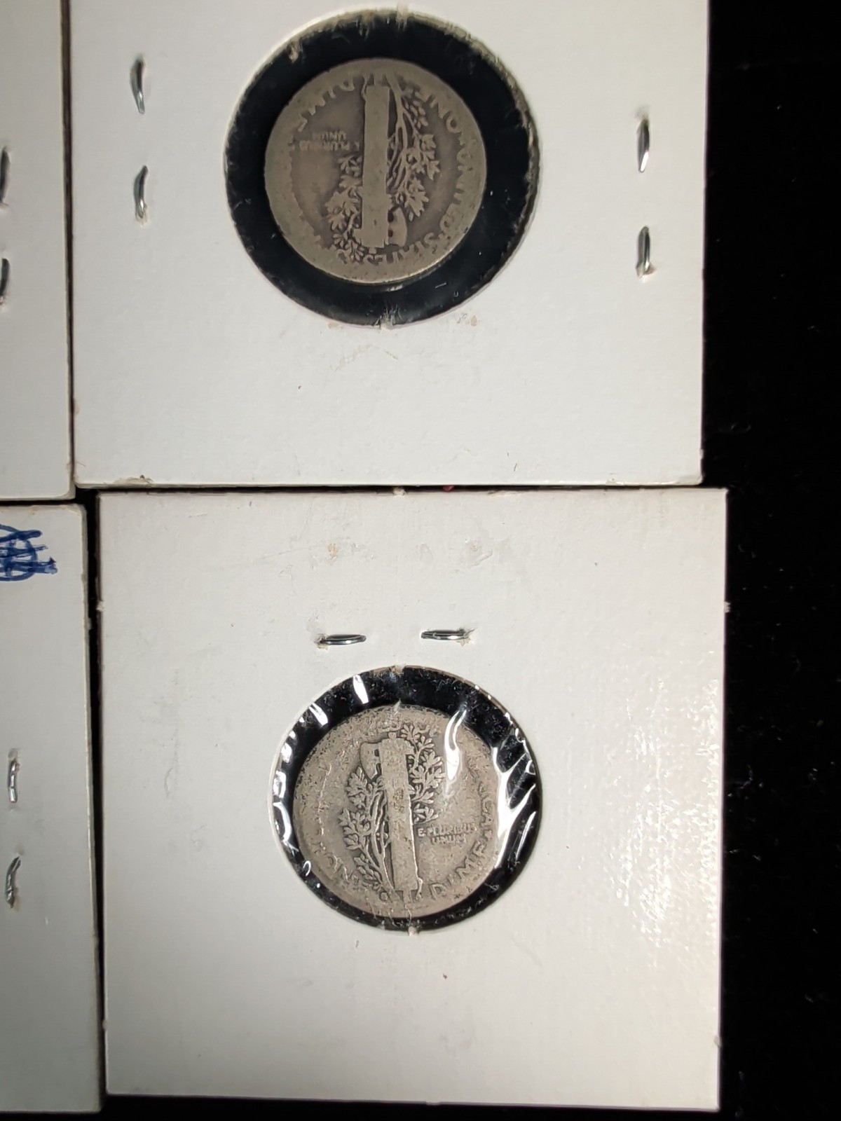 Lot Of 4 Circulated Early Mercury Dimes