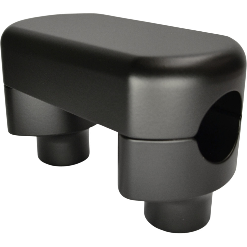 LA Choppers Flat Black 1-1/2" Risers w/ Solid Top | LA-7442-01M