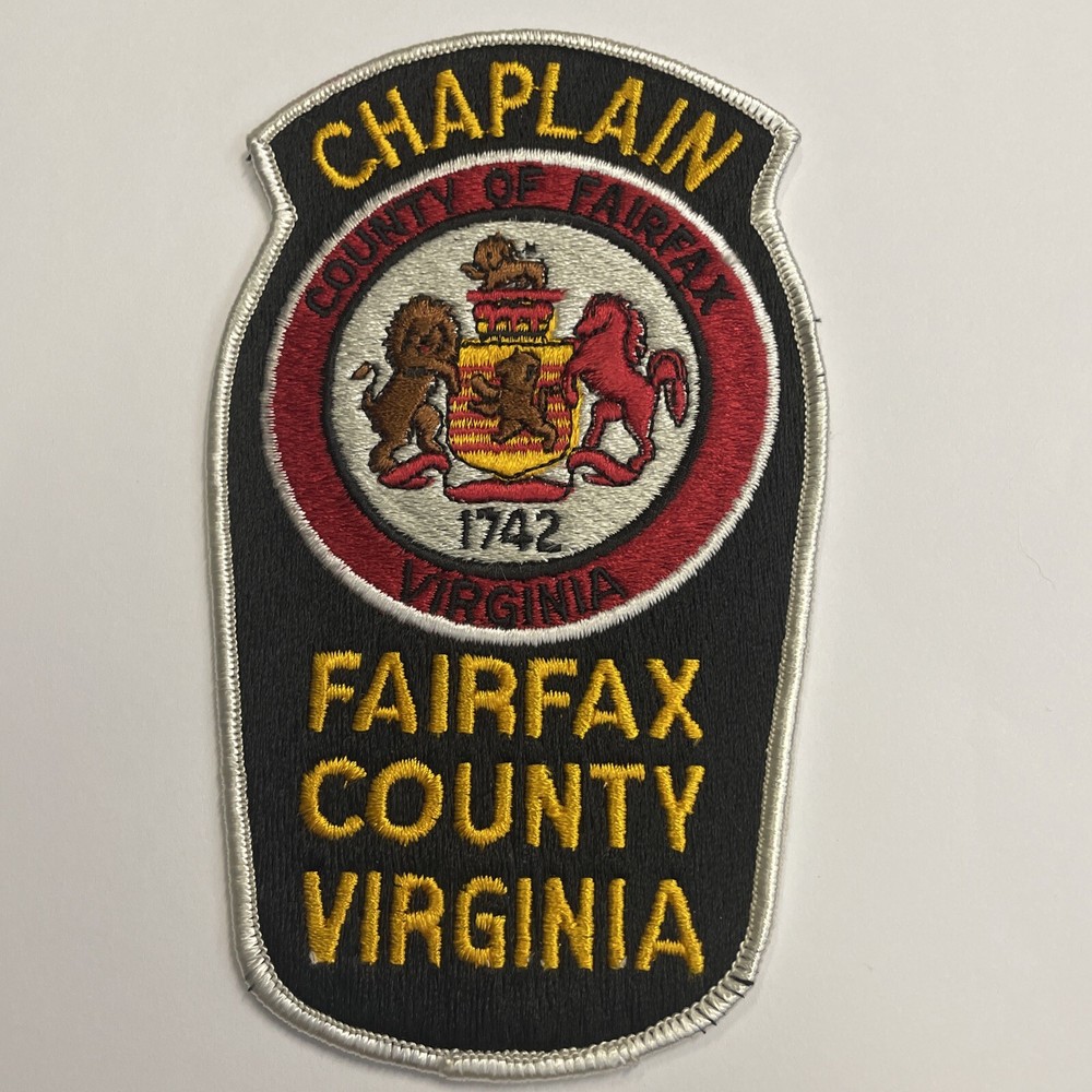 FAIRFAX COUNTY Chaplin VIRGINIA Police Shoulder Patch