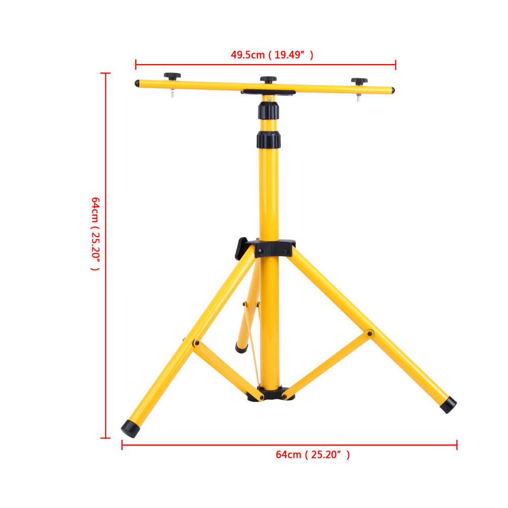 24in-62.2in Adjustable LED Work Light Tripod Stand Flood PAR Light Telescoping