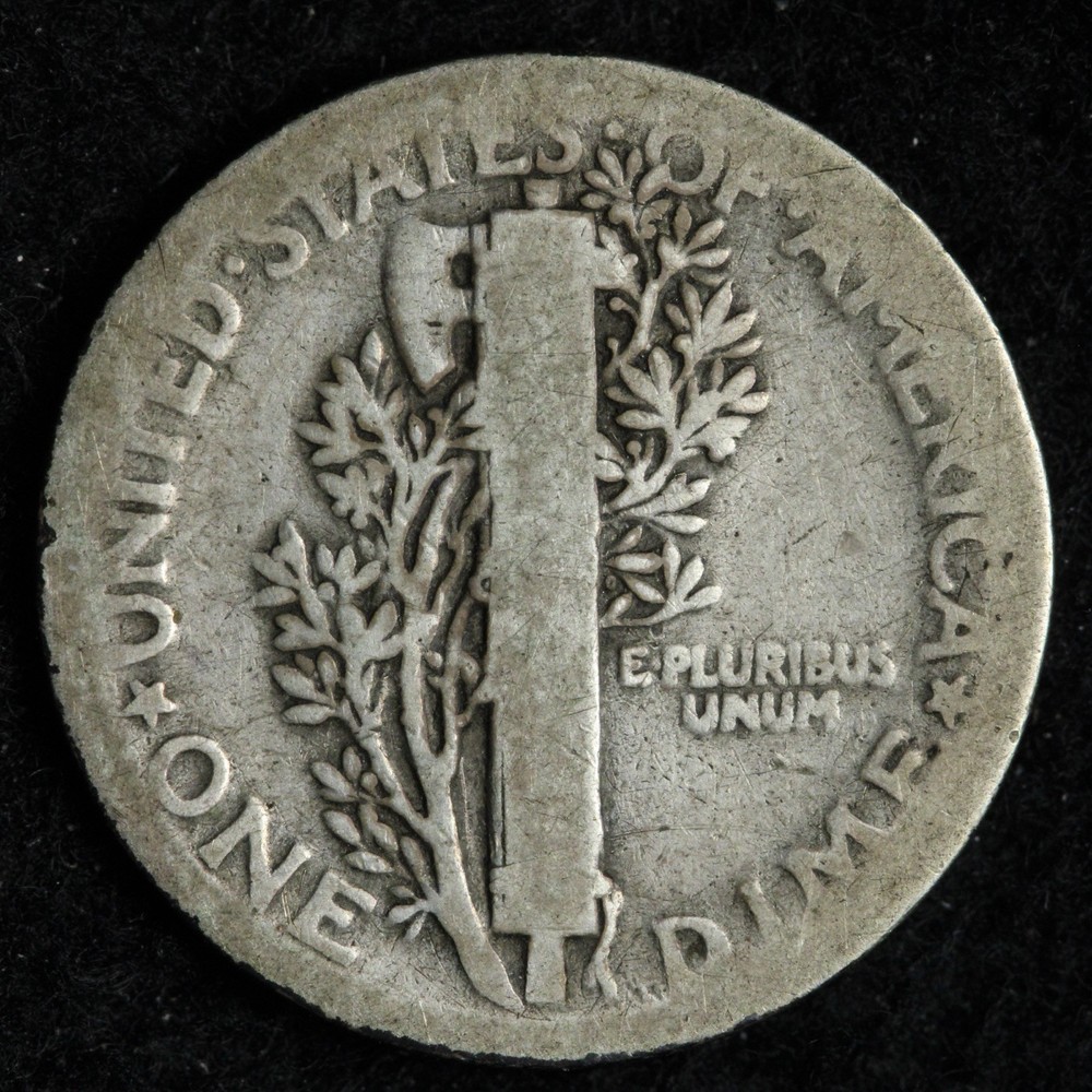 1921 Mercury Silver Dime GOOD E247 UANN