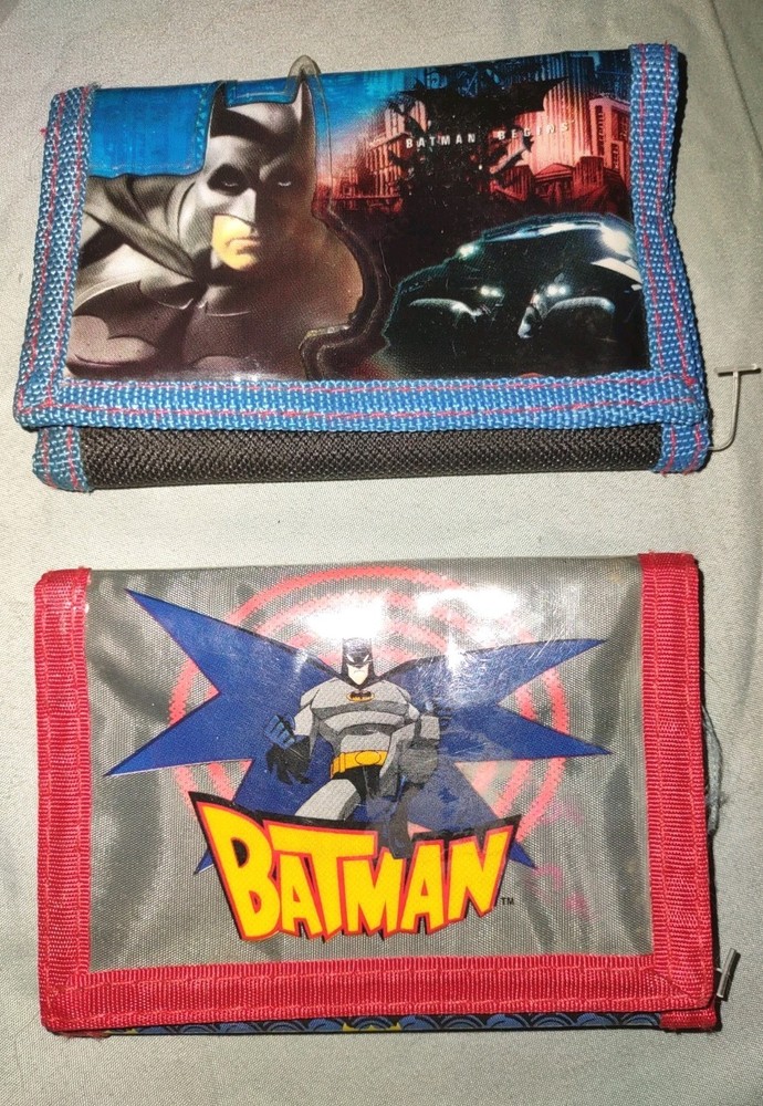 Set Of 2 Trifold Batman Themed Wallets