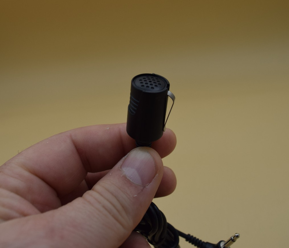Unbranded Solid Black Microphone With 3.5mm Male Plug In