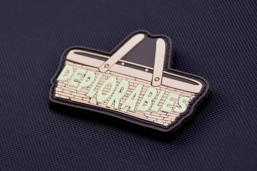3D PVC Basket Of Deplorables GITD Rubber Patch