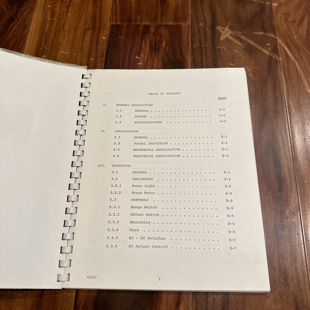 Vibration Instruments VIC Model 933B Phase Meter Instruction Manual 1970