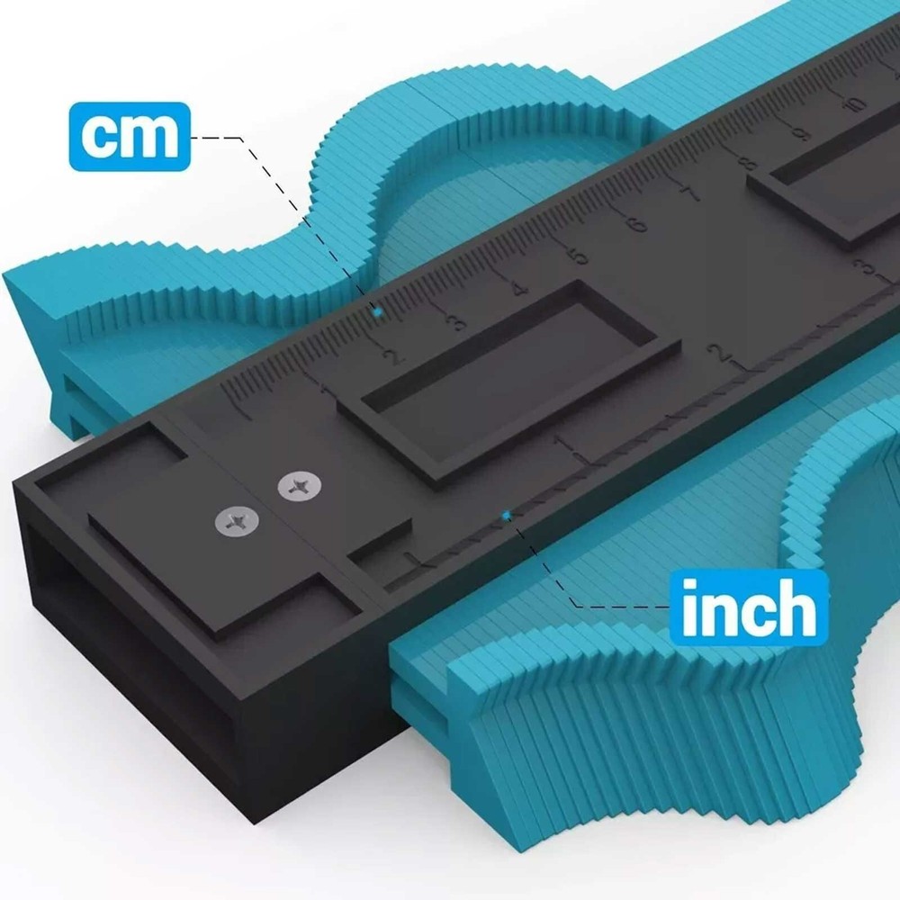 Contour 5" Gauge Profile Tool With Bubble Level- Locking Super Duplicator Tool