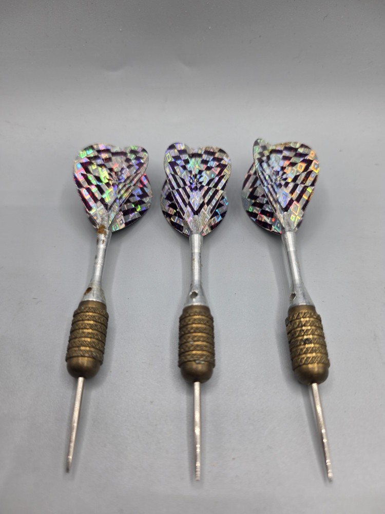 Vintage Mini Brass Darts With Flights