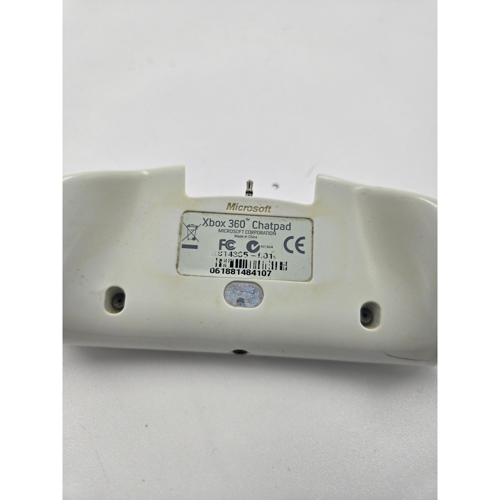 Microsoft Xbox 360 Chatpad White QWERTY Keyboard Controller Attachment