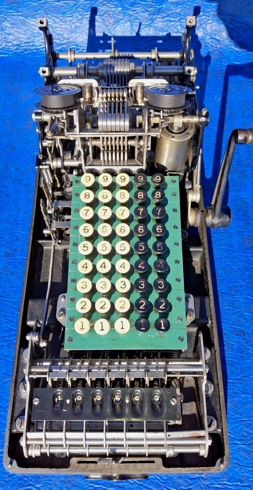 Antique Vintage Remanufacted 1920s Working Burroughs Class 3 Adding Machine
