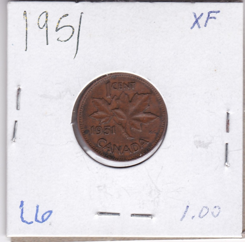 1951 Canada 1 Cent L6
