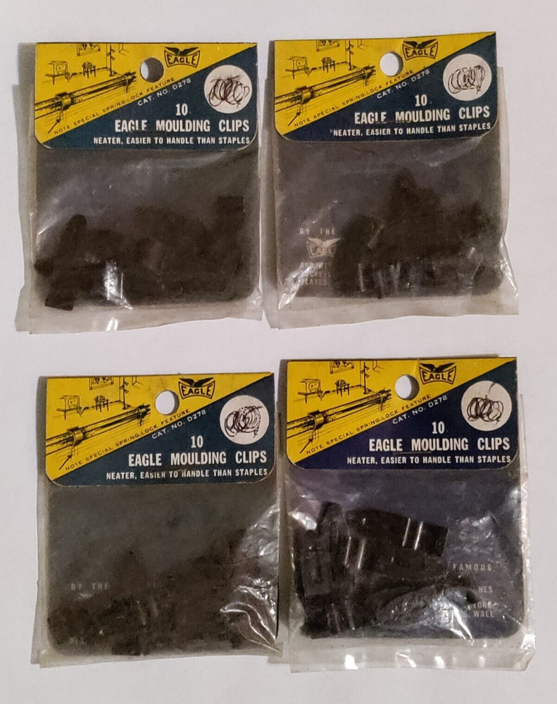 Eagle Moulding Clips D278 Qty 40 NOS