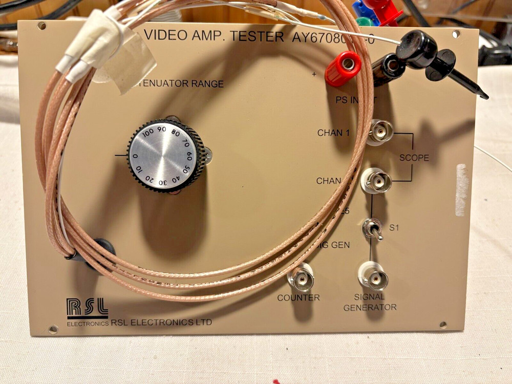 Alan 50V100 BNC Step Attenuator 0-100db In 10db Steps BNC