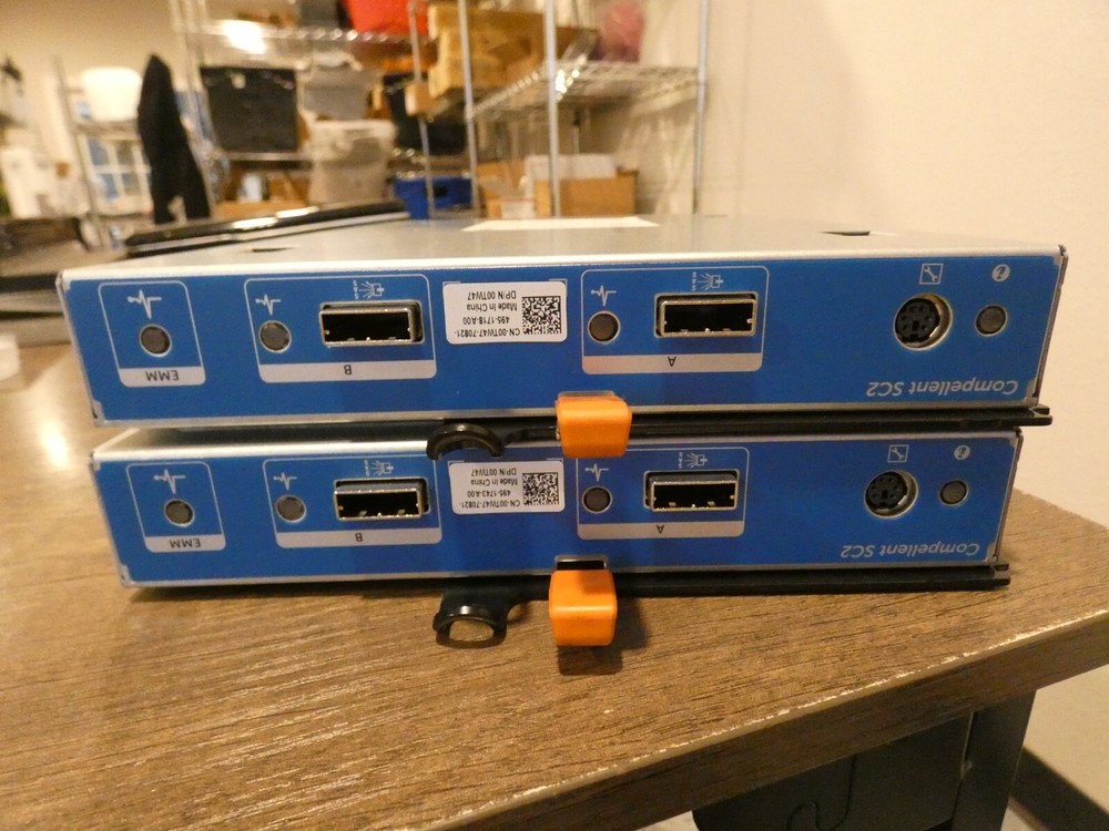 Lot of 2 Dell Compellent SC2 0TW47 E01M E01M001 Controller Modules from SC200