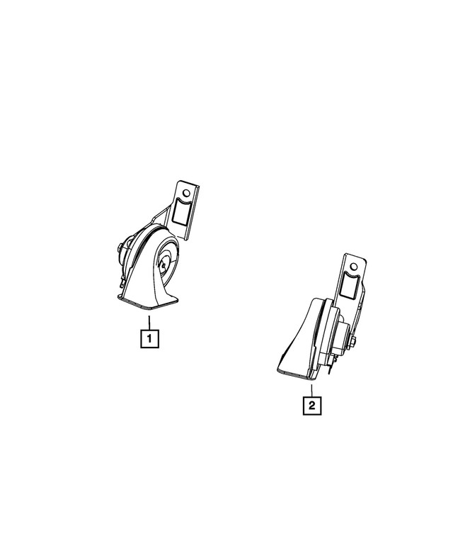 Genuine Mopar Horn And Bracket 56046584AC