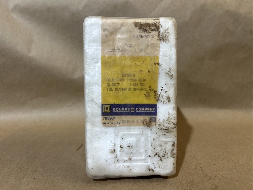 Square D Company JCK-17 Solid State Timing Relay NIB