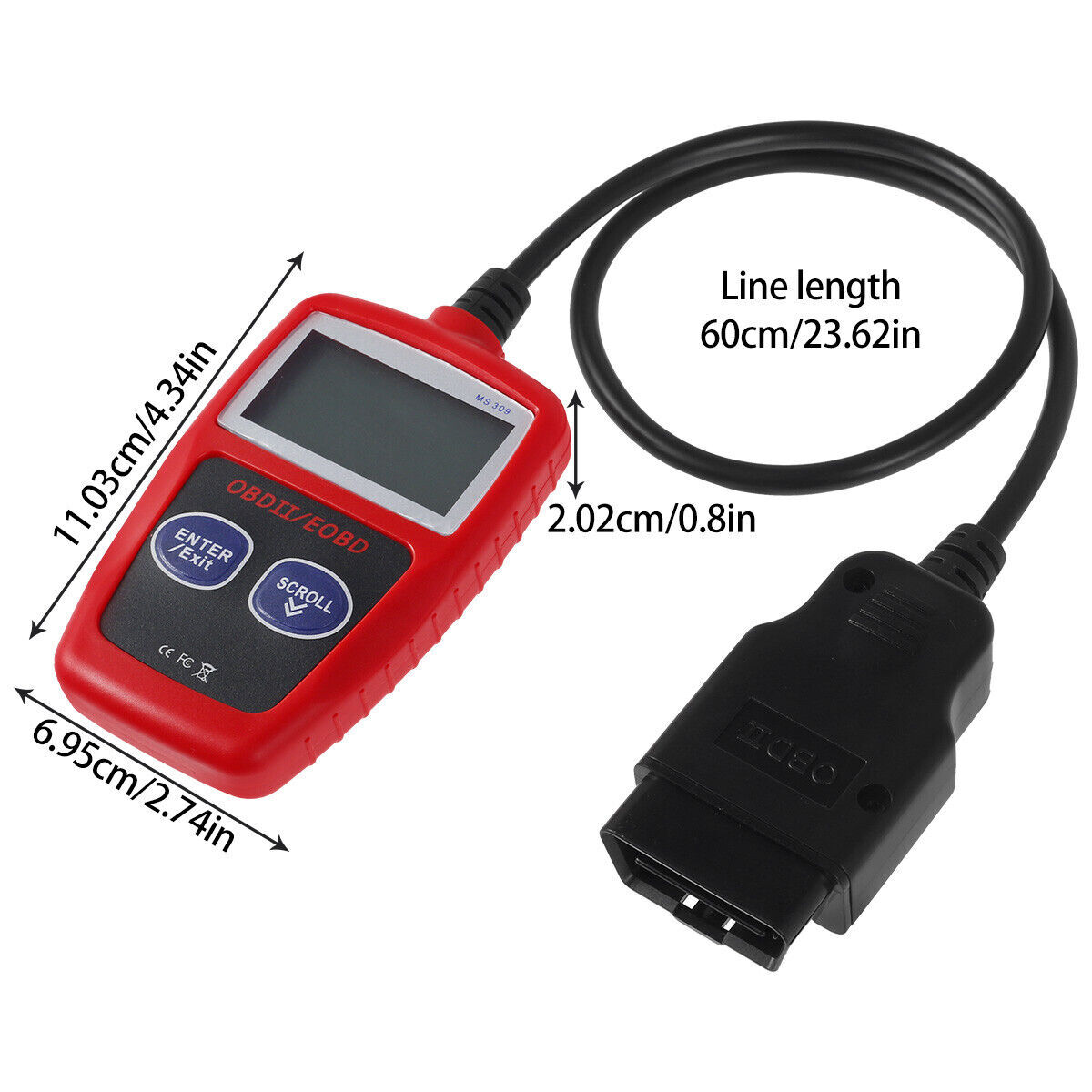 FITS POLARIS ATV DIAGNOSTIC CODE READER ADAPTER EOBD OBD2 SCANNER