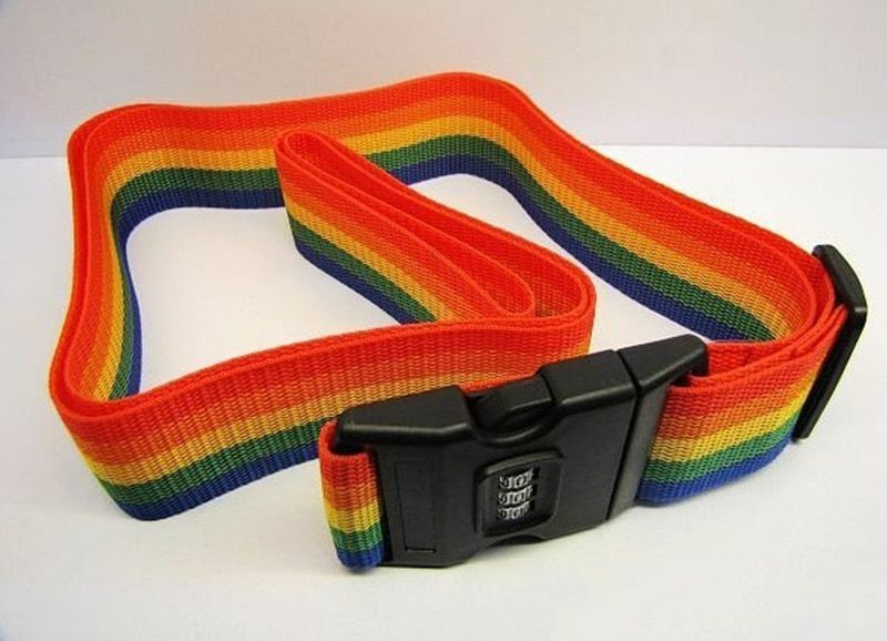 Adjustable Luggage Strap Travel Suitcase Lock Safe Coded Belt Baggage Bag Tie