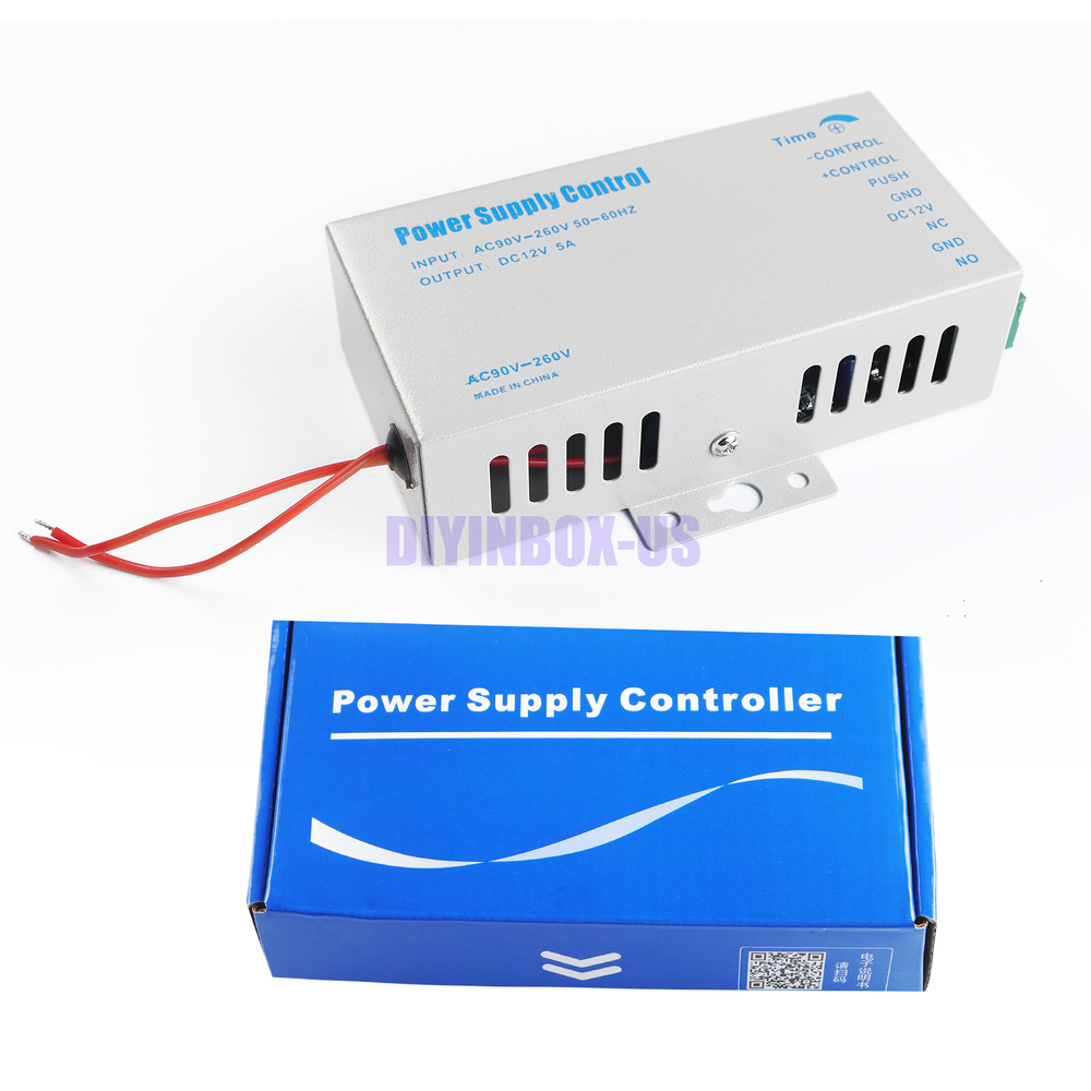 12V 5A Door Access Power Supply for Entry Exit Control System Electric Lock 60W